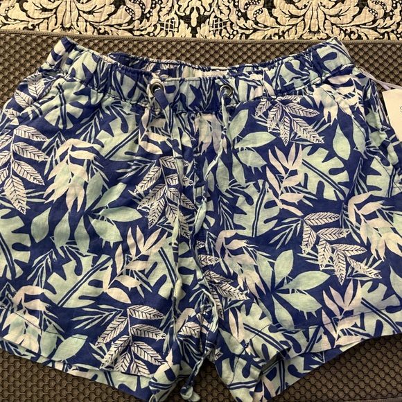 NWT Singred Olsen Linen drawstring shorts S - Picture 5 of 5